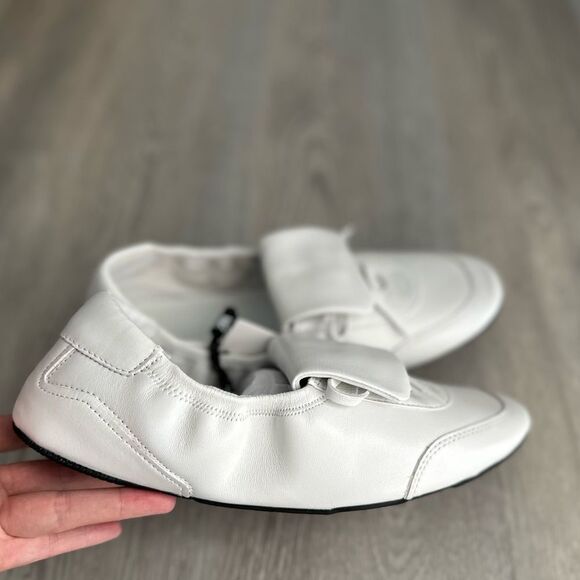 ZARA LACE-UP LOW HEEL LEATHER SHOES - Picture 12 of 16